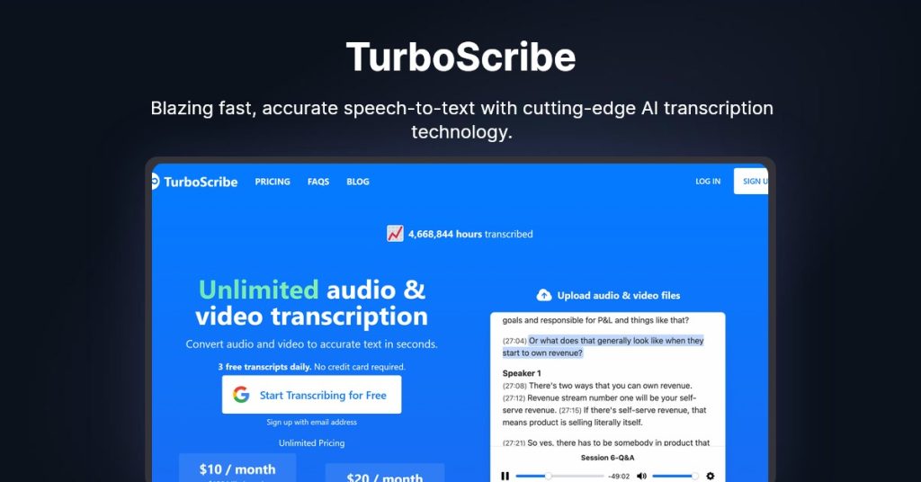 TurboScribe -AI- Group-Buy